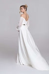 FALCON off shoulder wedding dress with long sleeves