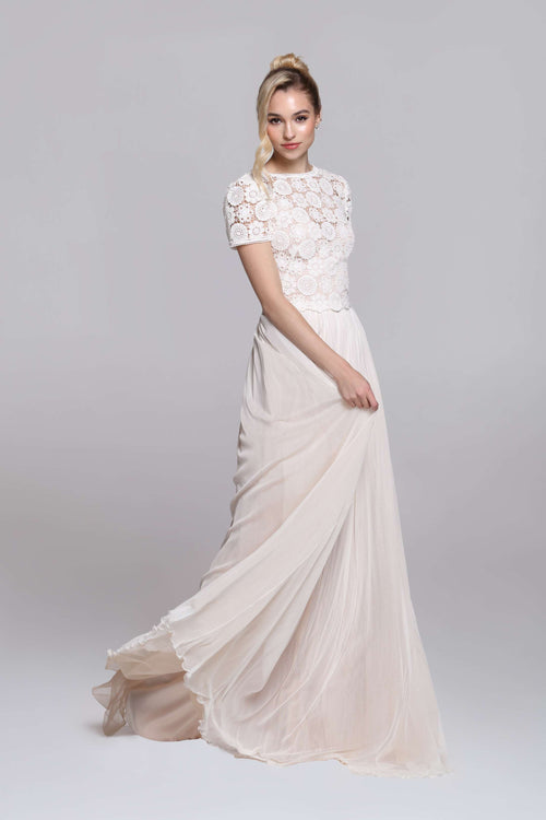 MIRA silk tulle bridal skirt 