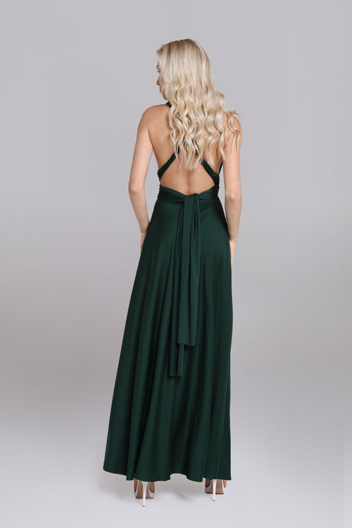 MULTIWAY wrap dress - dark green