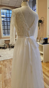 Elegant wedding dress | 3/4 sleeves