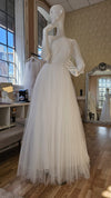 Elegant wedding dress | 3/4 sleeves